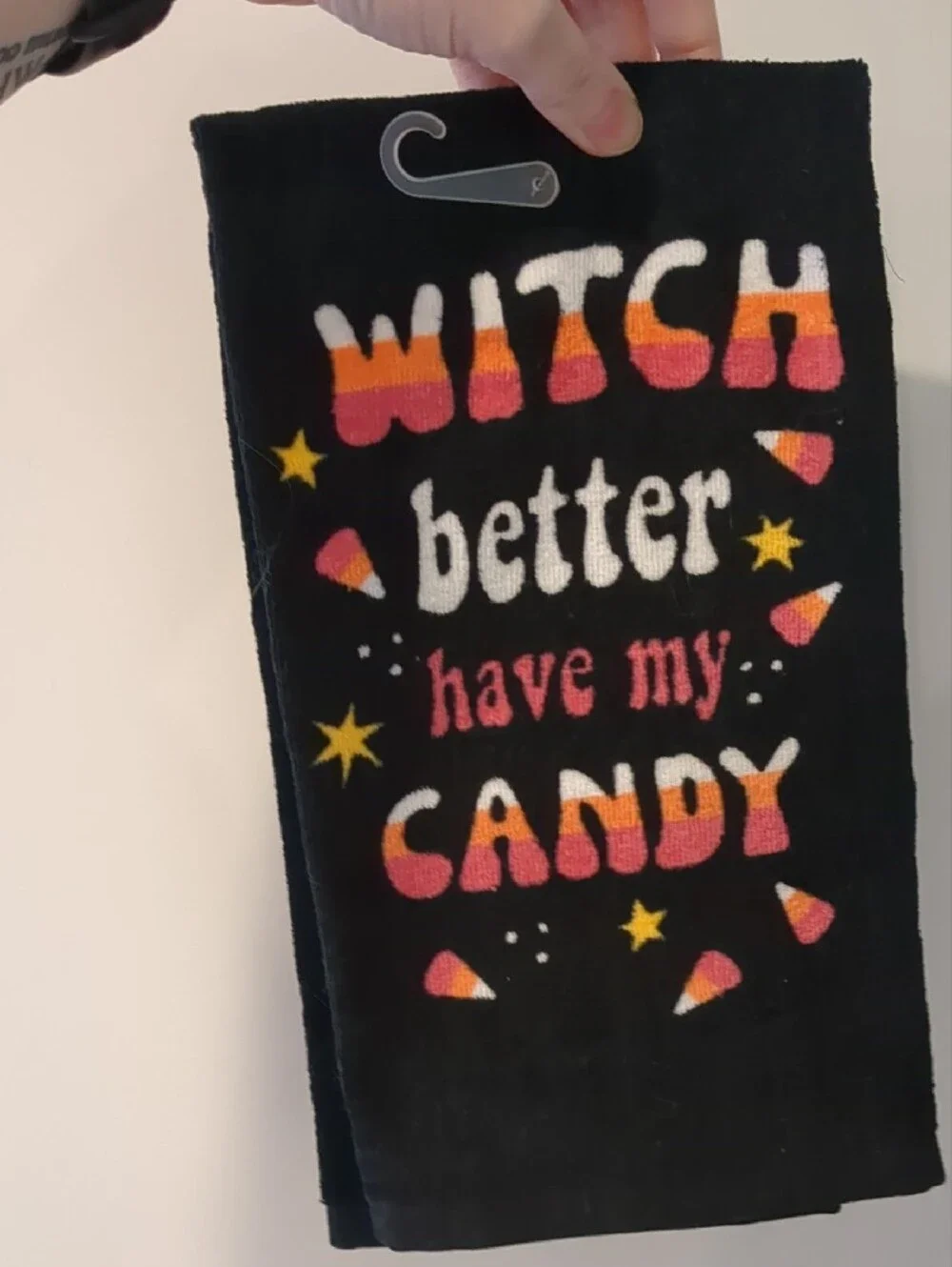 NWT Halloween Kitchen Towels - 'Let's Get Wicked' & 'Witch Better Have My Candy'